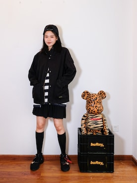 「CHUMS（チャムス）のアイテム（キャップ）」を使った、Imbygさん（レディース・173cm）の秋コーディネート
