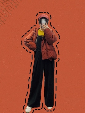 「oversize」｜「アイテム（ブルゾン）」を使った、love2468さん（レディース・160cm）の冬コーディネート