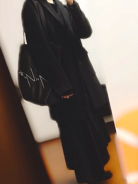 「Yohji Yamamoto（ヨウジヤマモト）のアイテム（トートバッグ）」を使った、あさん（メンズ・178cm）の冬コーディネート