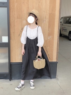 「アイテム（ワンピース/ドレス）」を使った、NONさん（レディース・160cm・10代）の夏コーディネート