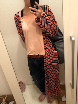 「PINE FORT（パインフォート）のアイテム」を使った、YU+KIさん（レディース・156cm）の春コーディネート