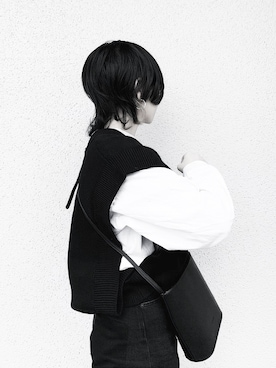 「CLANE（クラネ）のアイテム（ベスト）」を使った、runa1018ruさん（レディース・155cm）の冬コーディネート