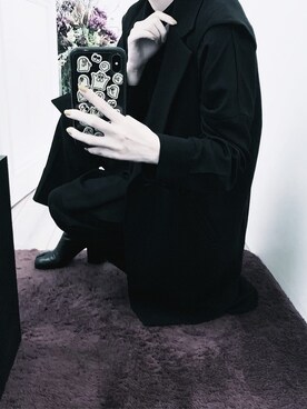 「RIM.ARK（リムアーク）のアイテム（その他アウター）」を使った、runa1018ruさん（レディース・155cm）の春コーディネート