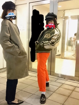 「UU（ユニクロ　アンダーカバー）のアイテム（パンツ）」を使った、さ。さん（レディース・163cm）の秋コーディネート