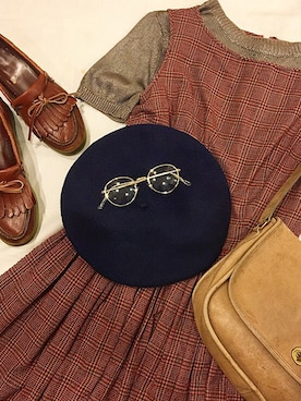 「古着屋」｜古着屋RAINBOWさん（レディース・155cm）の夏コーディネート