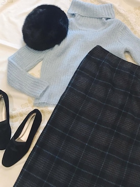 「ラルフローレン」｜古着屋RAINBOWさん（レディース・155cm）の冬コーディネート