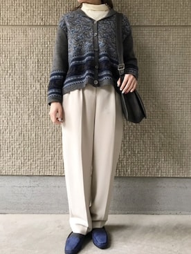 「ハンサムコーデ」｜古着屋RAINBOWさん（レディース・155cm）の冬コーディネート