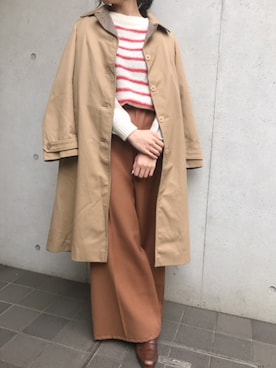 「ブリティッシュ」｜古着屋RAINBOWさん（レディース・155cm）の冬コーディネート