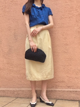 「大人シンプル」｜古着屋RAINBOWさん（レディース・155cm）の春コーディネート