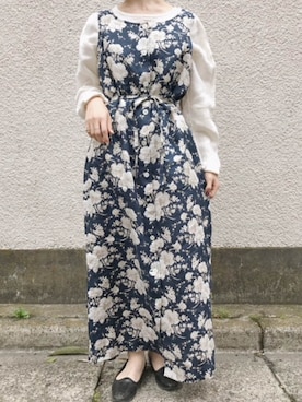 「ナチュラルスタイル」｜古着屋RAINBOWさん（レディース・155cm）の春コーディネート