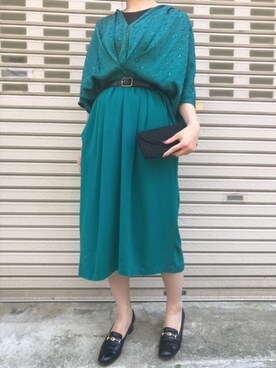 「大人シンプル」｜古着屋RAINBOWさん（レディース・155cm）の夏コーディネート