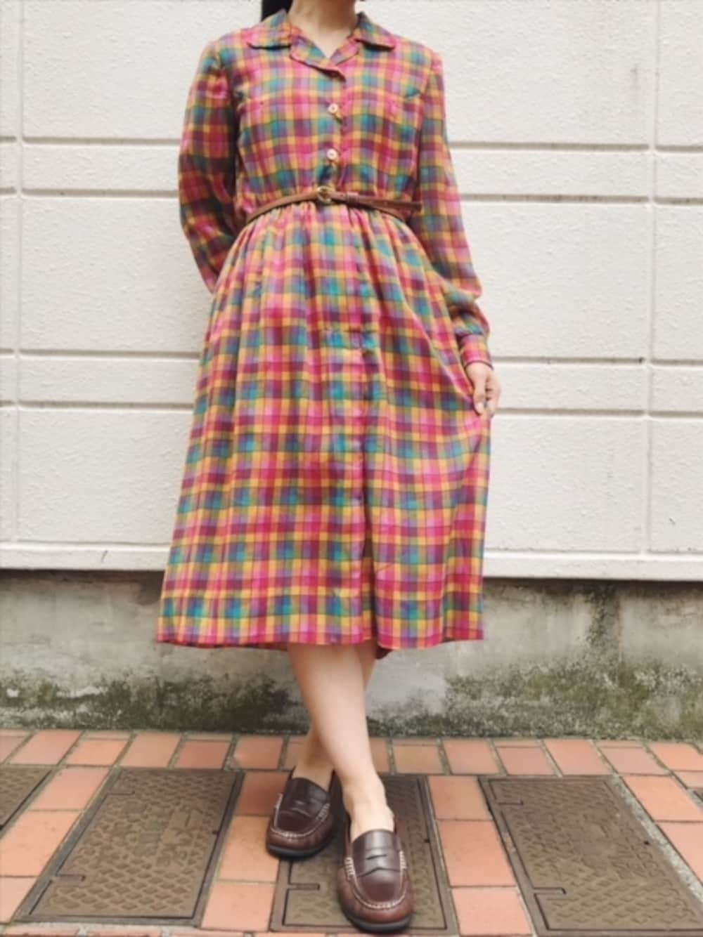 その他のワンピースを着用したレディースの秋コーディネートの1枚目の写真