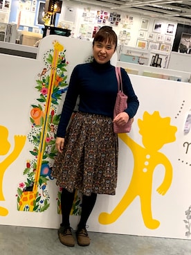 「URBAN RESEARCH DOORS（アーバンリサーチドアーズ）のアイテム（スカート、その他）」を使った、かなさん（レディース・158cm）の冬コーディネート