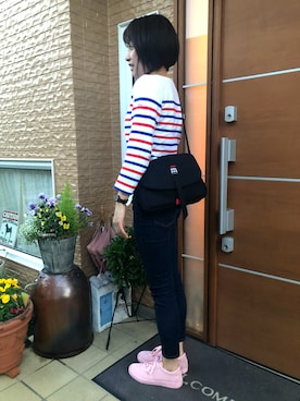 「ORCIVAL（オーシバル）のアイテム（トップス、その他）」を使った、かなさん（レディース・158cm）の春コーディネート