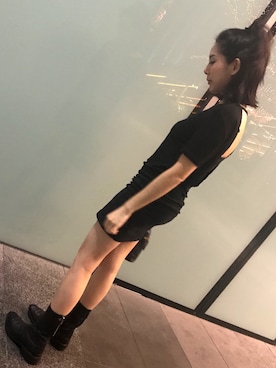 「CAROL CHRISTIAN POELL（キャロルクリスチャンポエル）のアイテム（ブーツ）」を使った、Fiishhhさん（レディース・158cm）の夏コーディネート