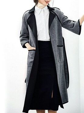 「シック」｜「アイテム（その他アウター）」を使った、OSYAREVOさん（レディース・168cm）の冬コーディネート