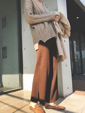 「OSYAREVO（オシャレボ）のアイテム（パンツ）」を使った、OSYAREVOさん（レディース・168cm）の秋コーディネート