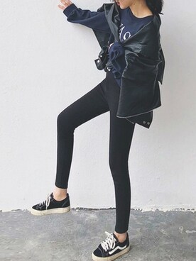 「OSYAREVO（オシャレボ）のアイテム（パンツ）」を使った、OSYAREVOさん（レディース・164cm）の秋コーディネート