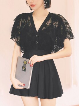 「フレア」｜「アイテム（その他）」を使った、OSYAREVOさん（レディース・163cm）の冬コーディネート