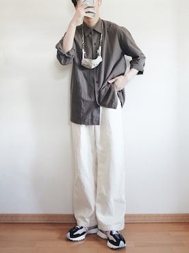 「THE HINOKI（ザ ヒノキ）のアイテム」を使った、平(taira)さん（メンズ・167cm）の夏コーディネート