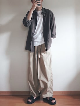 「THE HINOKI（ザ ヒノキ）のアイテム」を使った、平(taira)さん（メンズ・167cm）の夏コーディネート