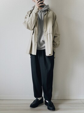 「MR.GENTLEMAN（ミスタージェントルマン）のアイテム（ローファー）」を使った、平(taira)さん（メンズ・167cm）の秋コーディネート