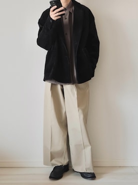 「MR.GENTLEMAN（ミスタージェントルマン）のアイテム（ローファー）」を使った、平(taira)さん（メンズ・167cm）の秋コーディネート