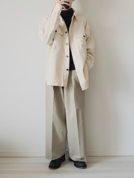 「MR.GENTLEMAN（ミスタージェントルマン）のアイテム（ローファー）」を使った、平(taira)さん（メンズ・167cm）の秋コーディネート