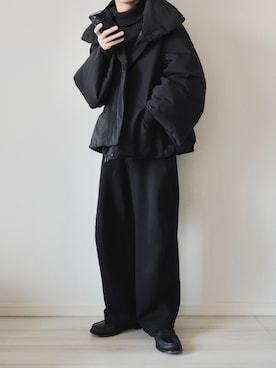 「プラスJ」｜「アイテム（ダウンジャケット/コート）」を使った、平(taira)さん（メンズ・167cm）の秋コーディネート