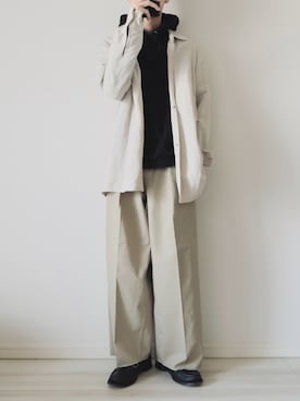 「MR.GENTLEMAN（ミスタージェントルマン）のアイテム（ローファー）」を使った、平(taira)さん（メンズ・167cm）の秋コーディネート