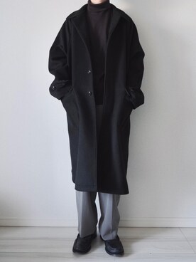 「MR.GENTLEMAN（ミスタージェントルマン）のアイテム（シューズ）」を使った、平(taira)さん（メンズ・167cm）の冬コーディネート