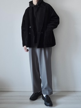 「MR.GENTLEMAN（ミスタージェントルマン）のアイテム（シューズ）」を使った、平(taira)さん（メンズ・167cm）の冬コーディネート