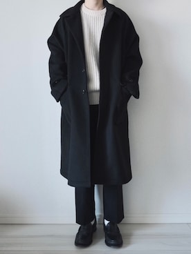 「MR.GENTLEMAN（ミスタージェントルマン）のアイテム（シューズ）」を使った、平(taira)さん（メンズ・167cm）の冬コーディネート
