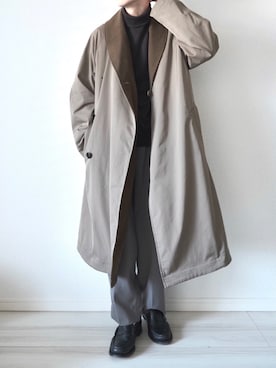 「MR.GENTLEMAN（ミスタージェントルマン）のアイテム（シューズ）」を使った、平(taira)さん（メンズ・167cm）の冬コーディネート