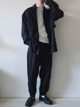 「MR.GENTLEMAN（ミスタージェントルマン）のアイテム（シューズ）」を使った、平(taira)さん（メンズ・167cm）の冬コーディネート