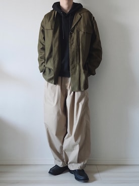 「MR.GENTLEMAN（ミスタージェントルマン）のアイテム（シューズ）」を使った、平(taira)さん（メンズ・167cm）の冬コーディネート