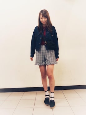 マジェスティックレゴン横浜ジョイナス店スタッフさん（レディース・153cm）の春コーディネート