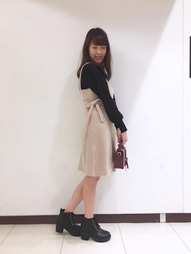 マジェスティックレゴン横浜ジョイナス店スタッフさん（レディース・155cm）の秋コーディネート