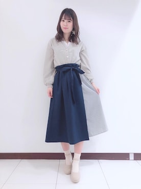 マジェスティックレゴン横浜ジョイナス店スタッフさん（レディース・155cm）の冬コーディネート