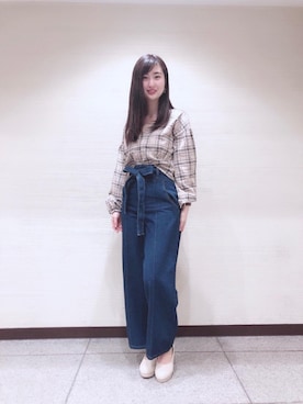 マジェスティックレゴン横浜ジョイナス店スタッフさん（レディース・162cm）の冬コーディネート