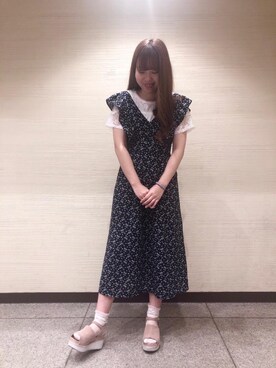 マジェスティックレゴン横浜ジョイナス店スタッフさん(レディース・157cm)の春コーディネート