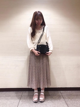 マジェスティックレゴン横浜ジョイナス店スタッフさん（レディース・157cm）の春コーディネート