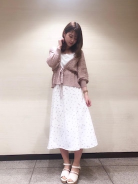 マジェスティックレゴン横浜ジョイナス店スタッフさん（レディース・160cm）の春コーディネート