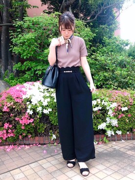 マジェスティックレゴン横浜ジョイナス店スタッフさん（レディース・160cm）の夏コーディネート