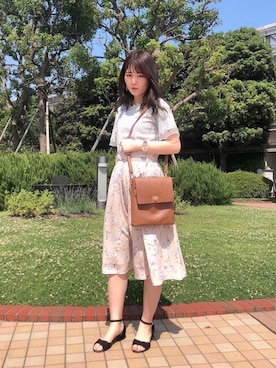 マジェスティックレゴン横浜ジョイナス店スタッフさん（レディース・160cm）の夏コーディネート