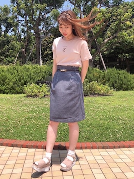 マジェスティックレゴン横浜ジョイナス店スタッフさん(レディース・157cm)の夏コーディネート