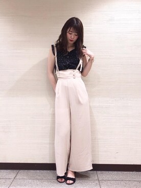 マジェスティックレゴン横浜ジョイナス店スタッフさん（レディース・157cm）の夏コーディネート