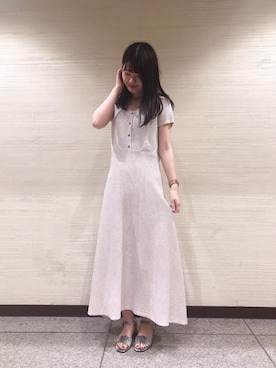 マジェスティックレゴン横浜ジョイナス店スタッフさん（レディース・160cm）の夏コーディネート