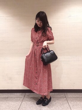 マジェスティックレゴン横浜ジョイナス店スタッフさん(レディース・160cm)の夏コーディネート