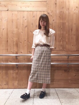 マジェスティックレゴン横浜ジョイナス店スタッフさん（レディース・157cm）の夏コーディネート